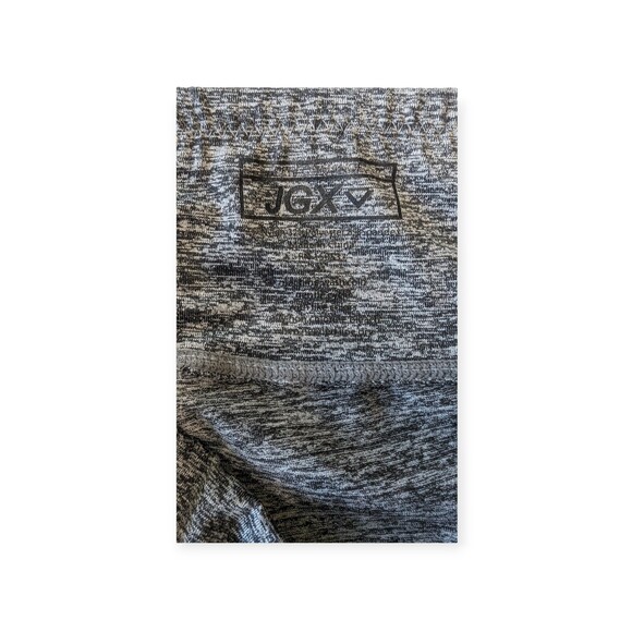 Womens JGX Performance High Rise Athletic Capri Leggings Pants M Gray Black - Picture 7 of 7